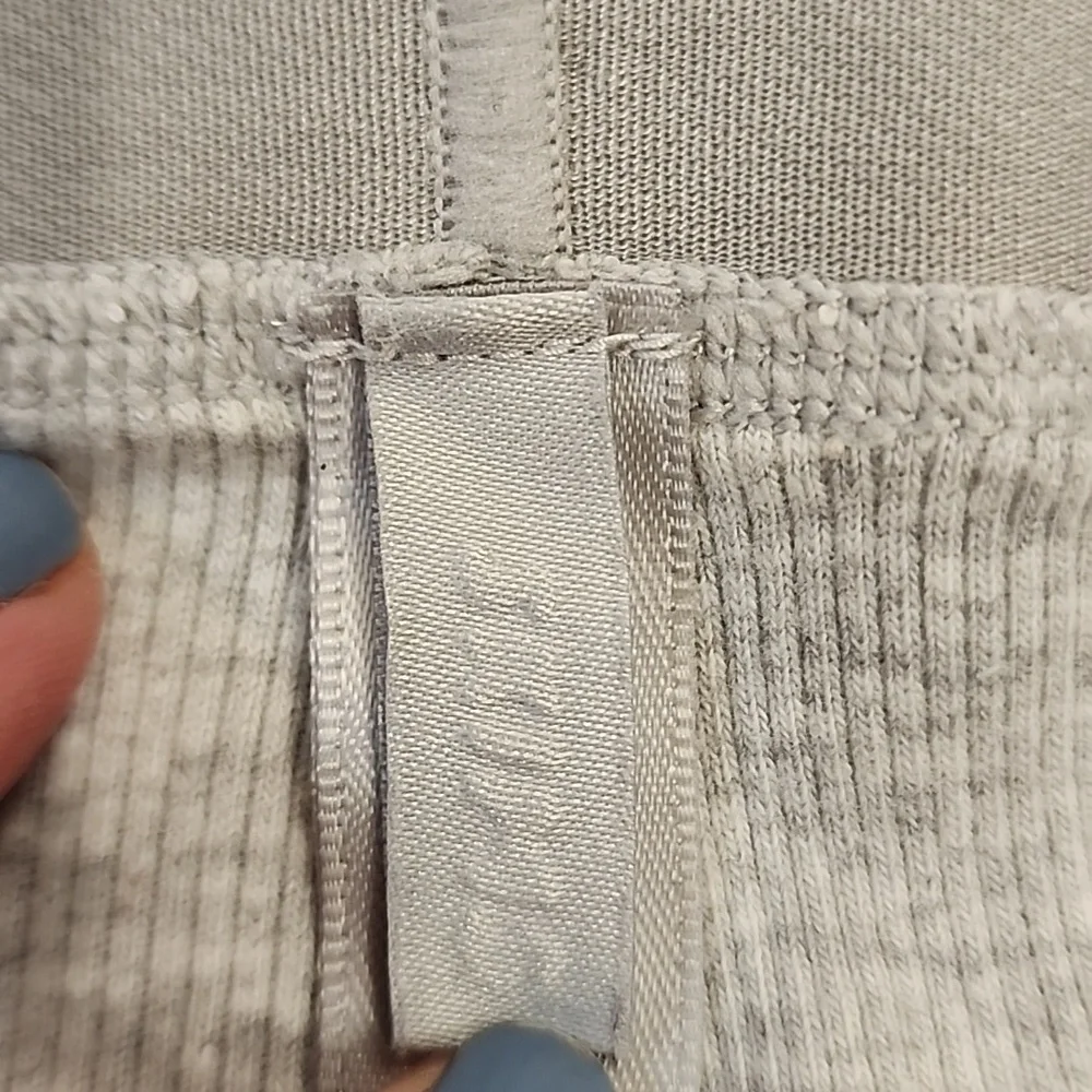 SKIMS Cotton Ribbed Boxer Heather Gray Women's size Small